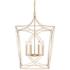 Tracy 36" High Painted Modern Gold 6-Light Lantern Pendant
