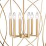 3_Tracy 36" High Painted Modern Gold 6-Light Lantern Pendant more views