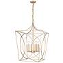6_Tracy 36" High Painted Modern Gold 6-Light Lantern Pendant more views