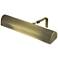 Traditional 14" Wide Antique Brass LED Picture Light