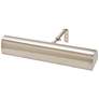 Traditional 14" Wide Satin Nickel LED Picture Light