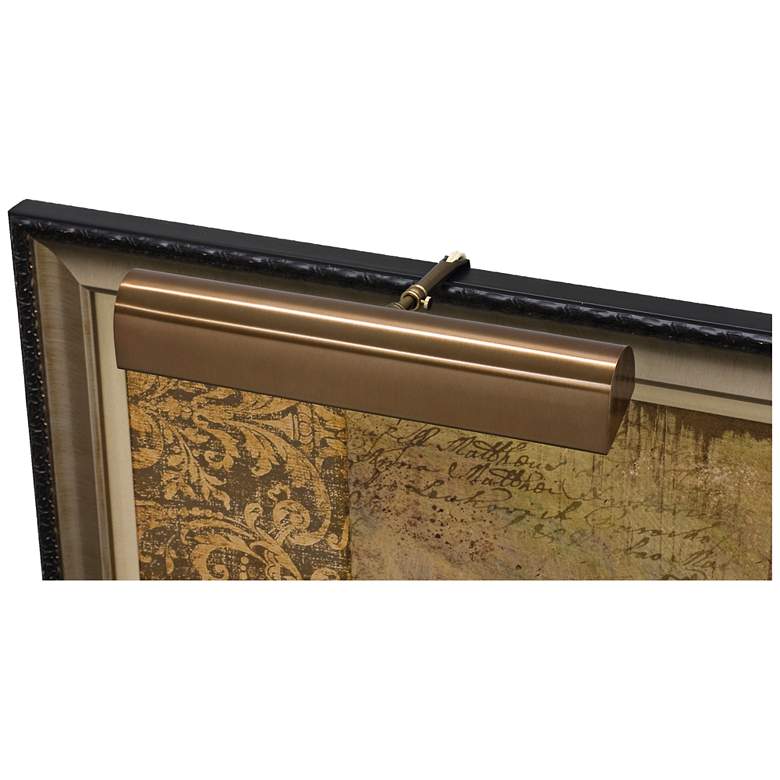 Image 1 Traditional 14" Wide Statuary Bronze LED Picture Light