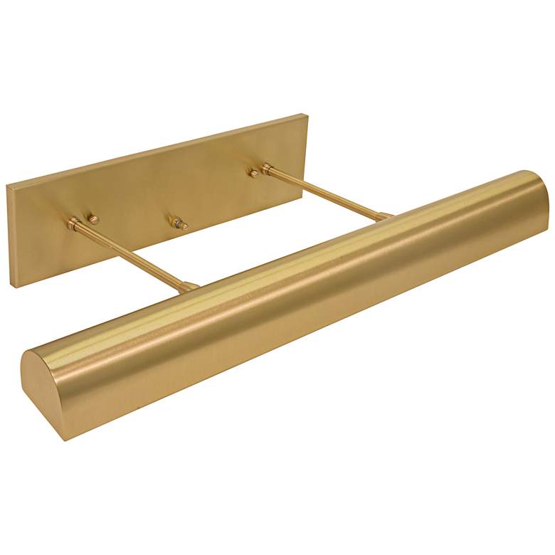 Image 1 Traditional 24" Wide Satin Brass Direct Wire Picture Light