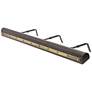 Traditional 36" Wide Bronze Picture Light with Rivet Motif