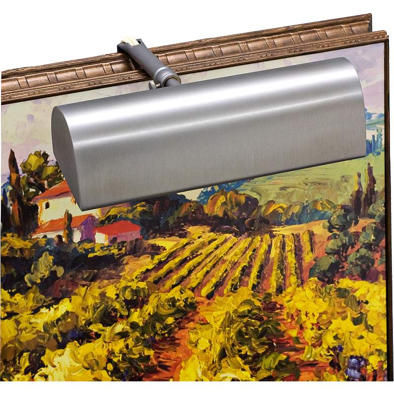 Image 1 Traditional 8" Wide Pewter Picture Light by House of Troy