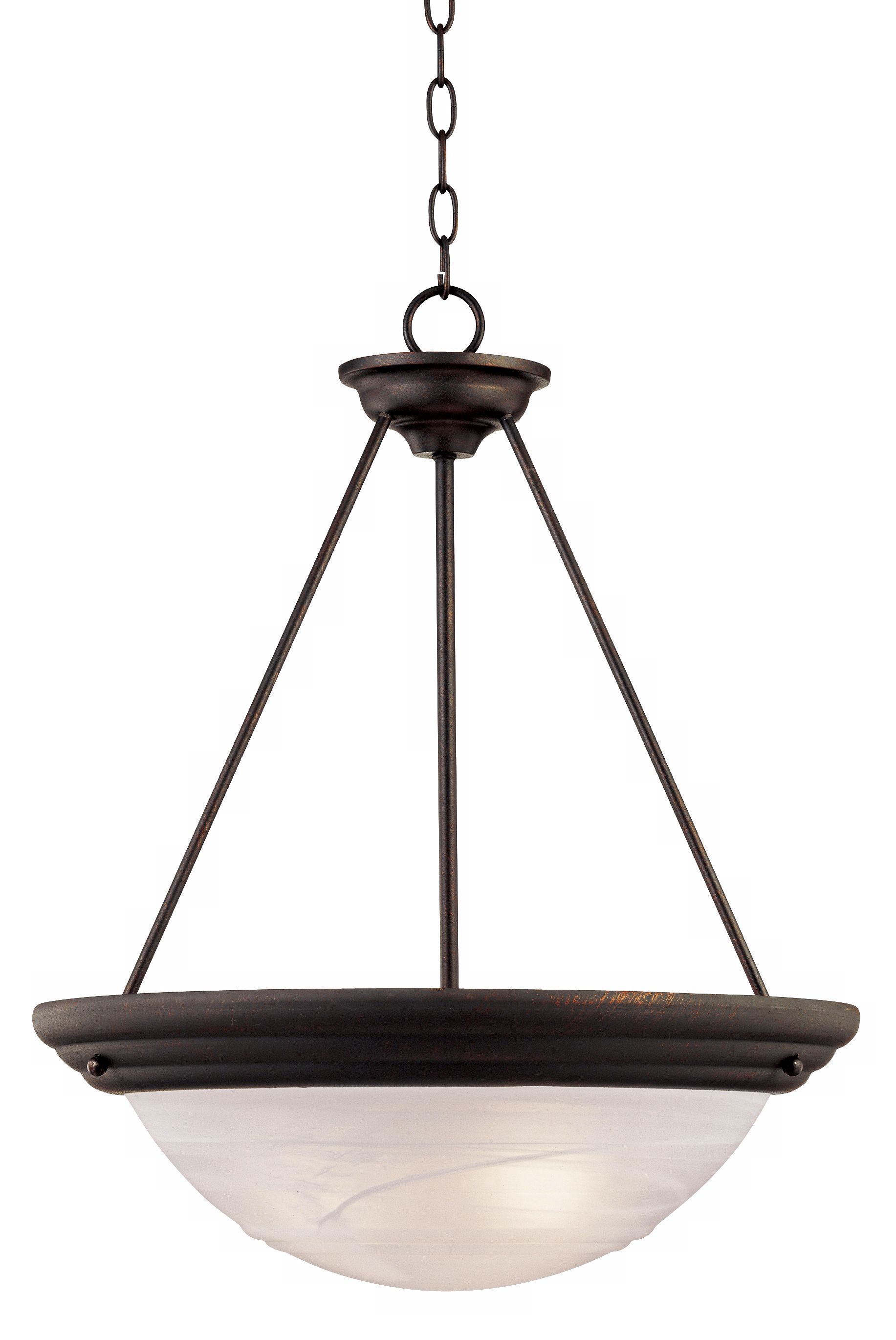 Traditional Bronze Finish 20" Wide Pendant Chandelier