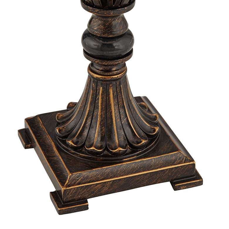 Traditional Bronze Open Urn Base Lamp with Table Top Dimmer more views