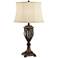Traditional Bronze Open Urn Base Table Lamp