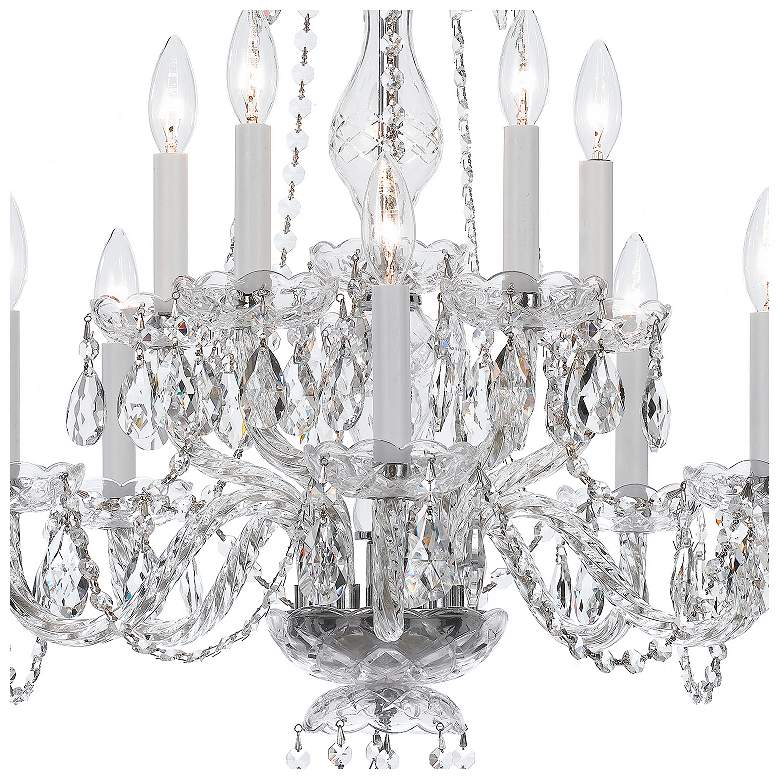 Image 4 Traditional Crystal 10 Light Italian Crystal Polished Chrome Chandelier more views