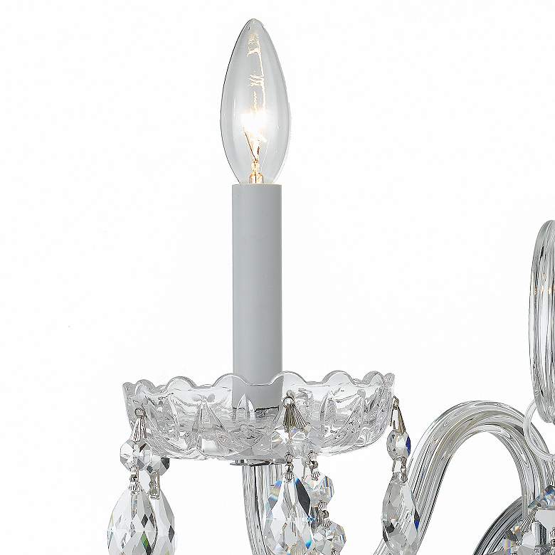 Image 4 Traditional Crystal 12 1/2" High Chrome 2-Light Wall Sconce more views
