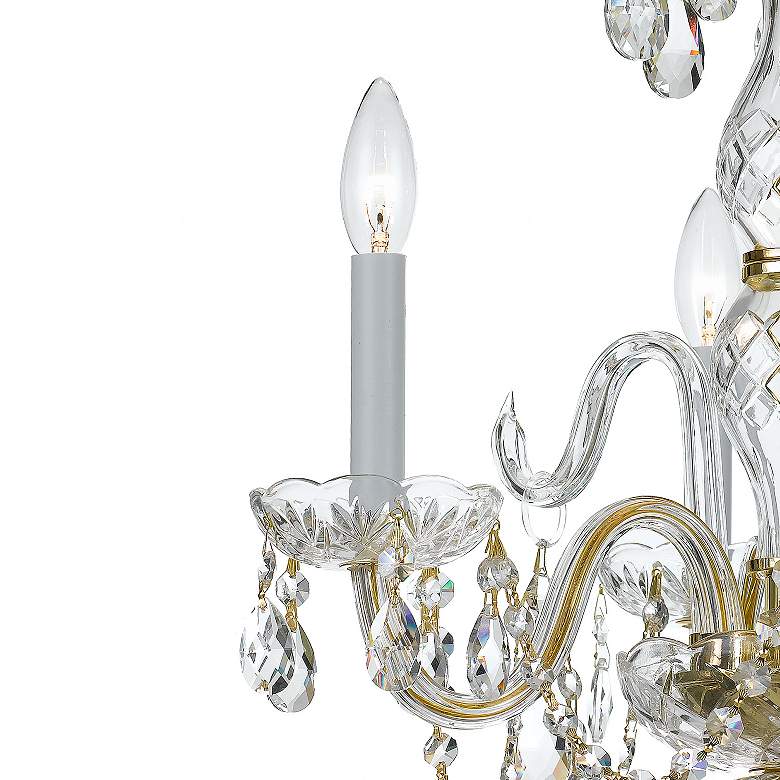 Image 3 Traditional Crystal 16" W Polished Brass 3-Light Chandelier more views