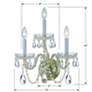 5_Traditional Crystal 16"H Polished Brass 3-Light Wall Sconce more views