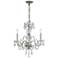 Traditional Crystal 16"W Polished Chrome 3-Light Chandelier