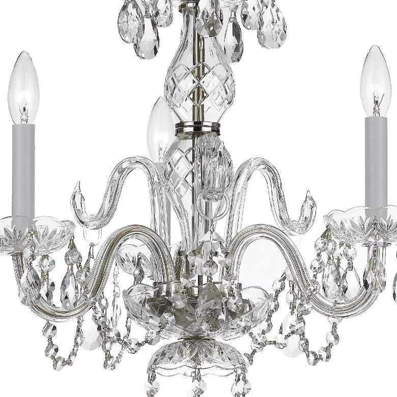 Image 5 Traditional Crystal 16"W Polished Chrome 3-Light Chandelier more views