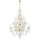 Traditional Crystal 20 Light Polished Brass Chandelier