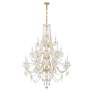 2_Traditional Crystal 20 Light Polished Brass Chandelier more views