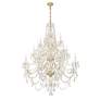 4_Traditional Crystal 20 Light Polished Brass Chandelier more views