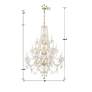 5_Traditional Crystal 20 Light Polished Brass Chandelier more views