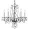 Traditional Crystal 21"W Chrome 5-Light Chandelier