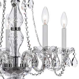 Image3 of Traditional Crystal 21"W Chrome 5-Light Chandelier more views