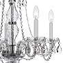 Traditional Crystal 21"W Chrome 5-Light Chandelier