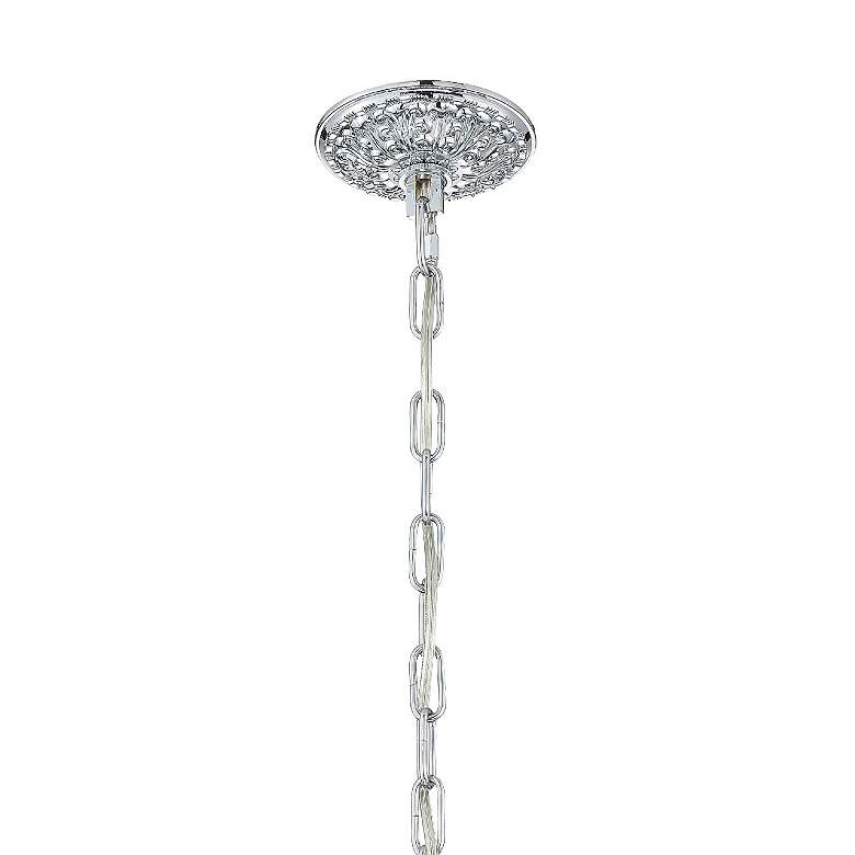 Image 4 Traditional Crystal 22 inch Wide Chrome 5-Light Chandelier more views