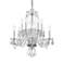 Traditional Crystal 23"W Polished Chrome 10-Light Chandelier