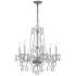 Traditional Crystal 23"W Polished Chrome 6-Light Chandelier