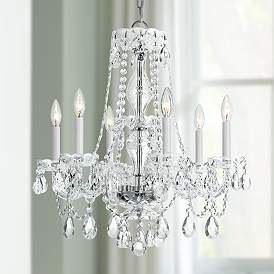 Image1 of Traditional Crystal 23"W Polished Chrome 6-Light Chandelier