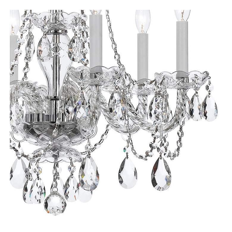 Image 3 Traditional Crystal 23 inchW Polished Chrome 6-Light Chandelier more views