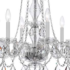 Image4 of Traditional Crystal 23"W Polished Chrome 6-Light Chandelier more views