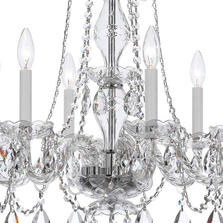 Image 4 Traditional Crystal 23"W Polished Chrome 6-Light Chandelier more views