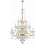 Thumbnail1 of Traditional Crystal 25 Light Polished Brass Chandelier