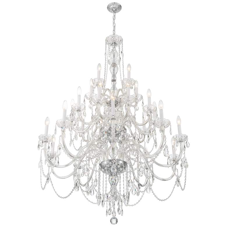 Image 4 Traditional Crystal 25 Light Polished Chrome Chandelier more views
