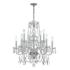 Traditional Crystal 26"W Polished Chrome 10-Light Chandelier