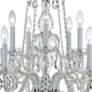 4_Traditional Crystal 26"W Polished Chrome 10-Light Chandelier more views