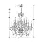 5_Traditional Crystal 26"W Polished Chrome 10-Light Chandelier more views