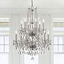 1_Traditional Crystal 26"W Polished Chrome 12-Light Chandelier