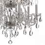 3_Traditional Crystal 26"W Polished Chrome 12-Light Chandelier more views