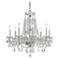Traditional Crystal 26"W Polished Chrome 8-Light Chandelier