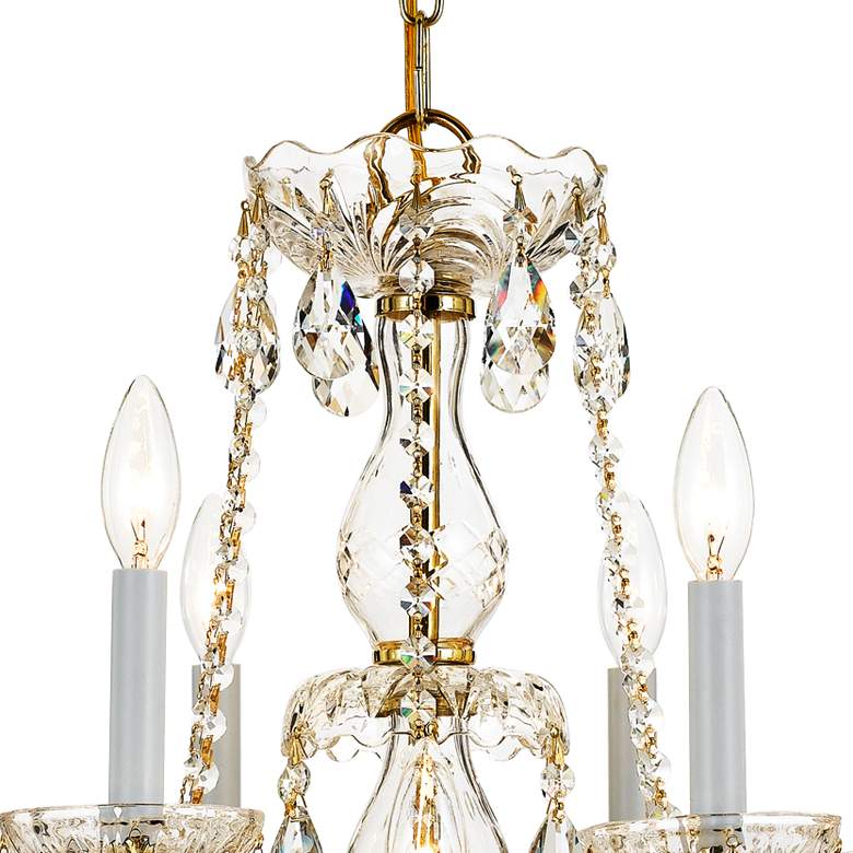 Image 5 Traditional Crystal 31"W 12-Light Polished Brass Chandelier more views