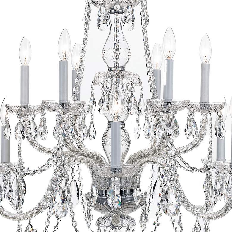 Image 3 Traditional Crystal 31"W Polished Chrome 12-Light Chandelier more views