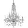Traditional Crystal 37 1/2" Wide Chrome 12-Light Chandelier