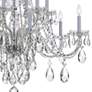 Traditional Crystal 37 1/2" Wide Chrome 12-Light Chandelier