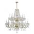 Traditional Crystal 37"W Polished Brass 16-Light Chandelier