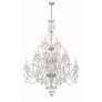 2_Traditional Crystal 45"W Polished Chrome 25-Light Chandelier more views