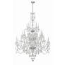 3_Traditional Crystal 45"W Polished Chrome 25-Light Chandelier more views