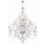 4_Traditional Crystal 45"W Polished Chrome 25-Light Chandelier more views