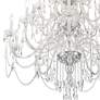5_Traditional Crystal 45"W Polished Chrome 25-Light Chandelier more views