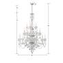 6_Traditional Crystal 45"W Polished Chrome 25-Light Chandelier more views
